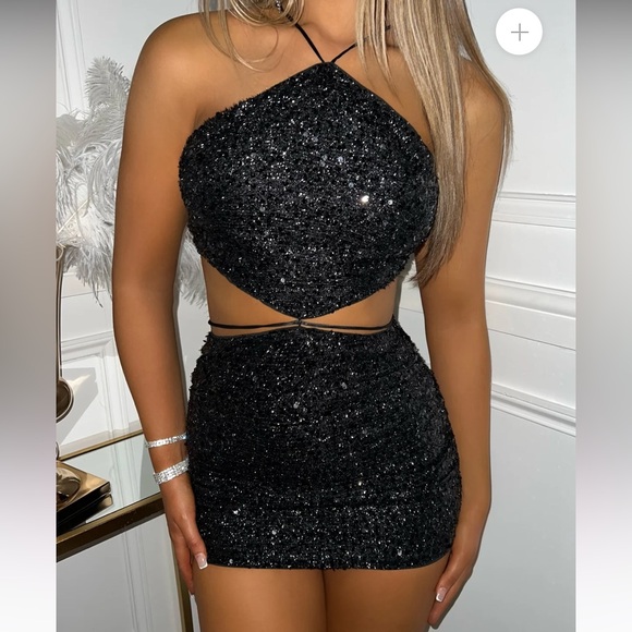 Dressmezee Black Sparkly Dress - Picture 3 of 4